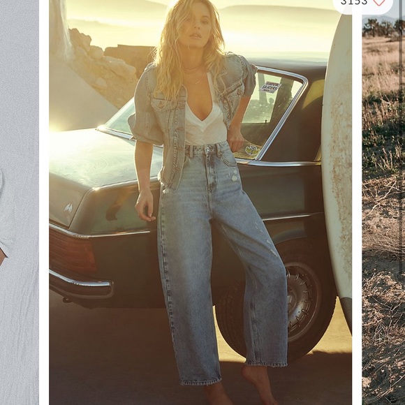 We the Free Frank Dad Jeans Sunday Blue - Picture 1 of 4